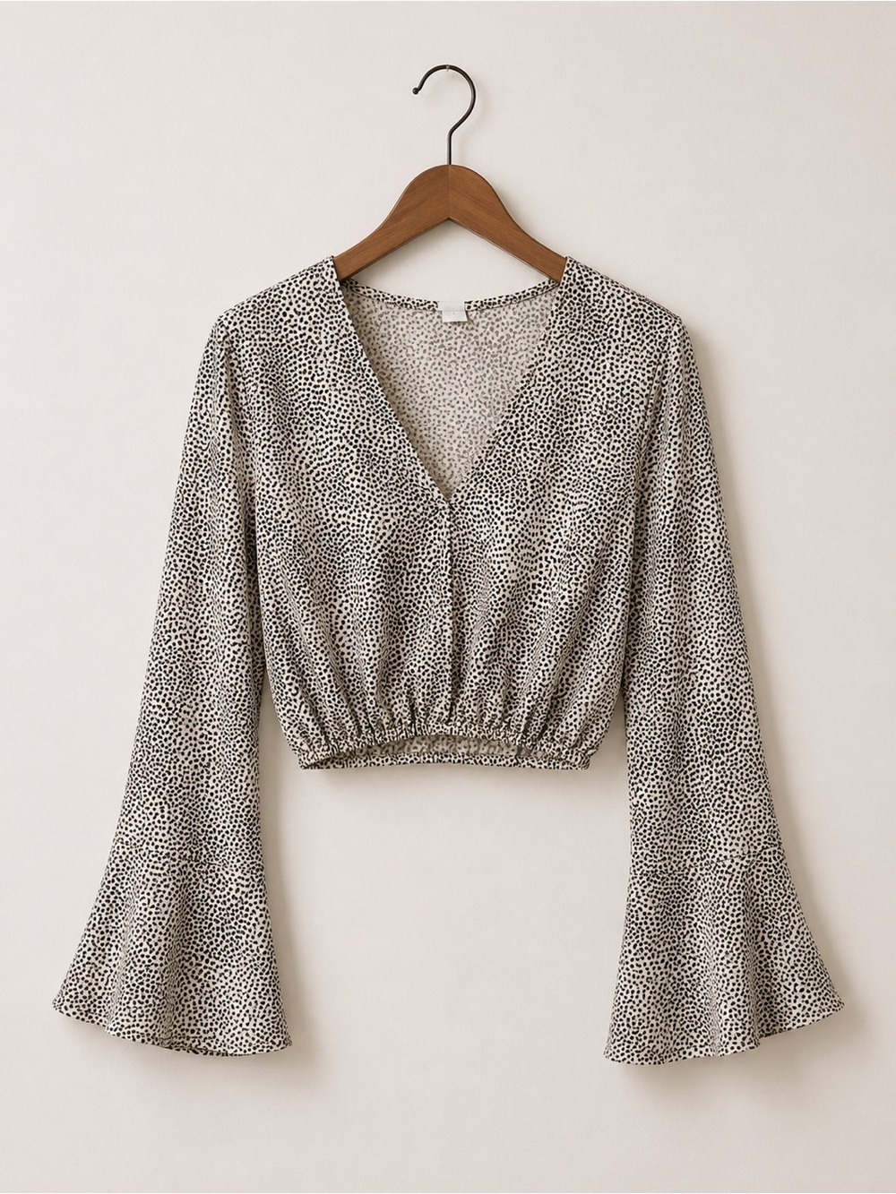 Sadie & Sage Wrap Top Crop Blouse